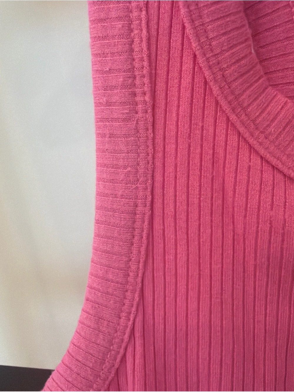art class Hot Pink Ribbed Tank Top - Picture 3 of 4
